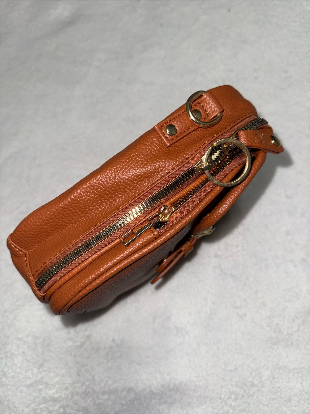 SHEIN Cognac Brown Mini Crossbody with Buckle Pocket - Picture 4 of 5